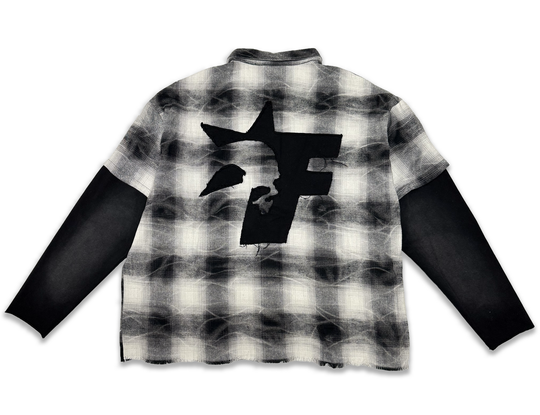 F Skull layered Flannel