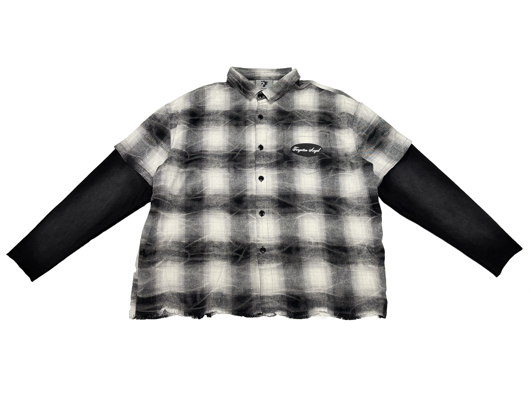F Skull layered Flannel
