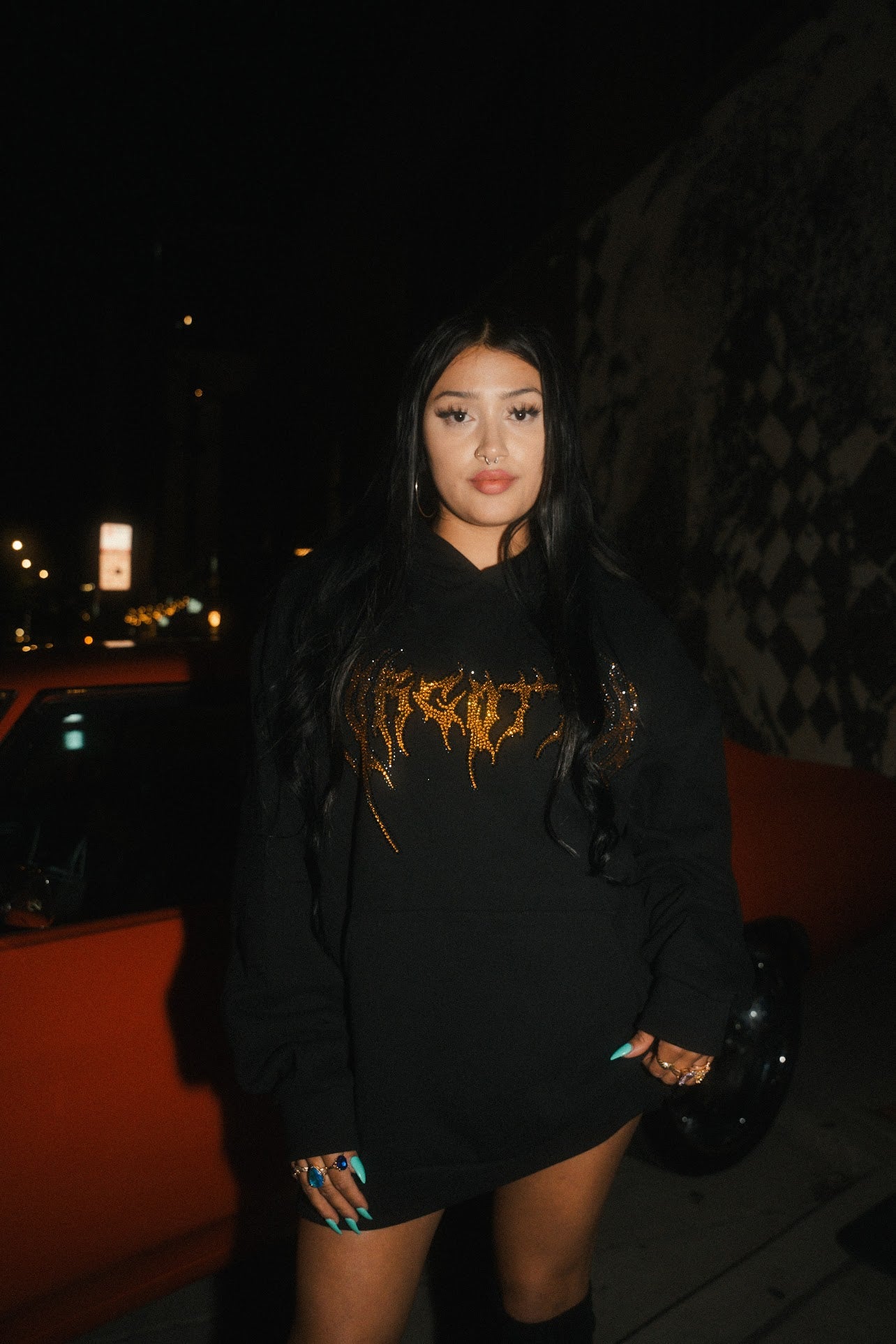 Forgotten Rhinestone Hoodie
