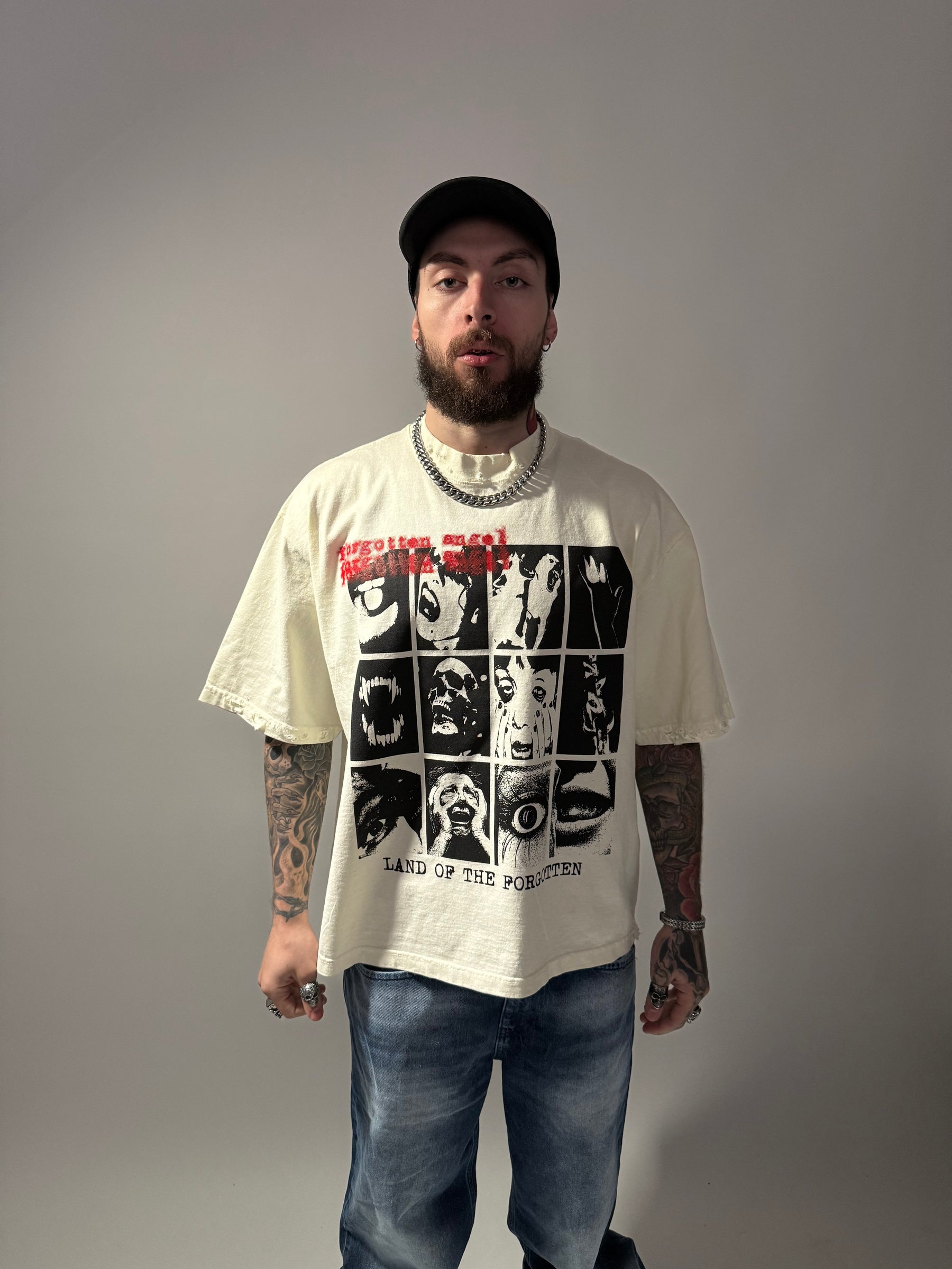 American Nightmare Drop Shoulder Tee (Cream)