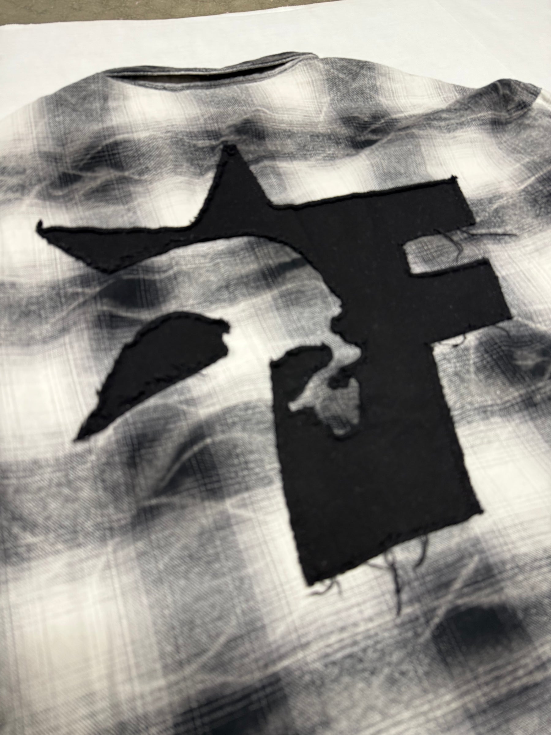 F Skull layered Flannel