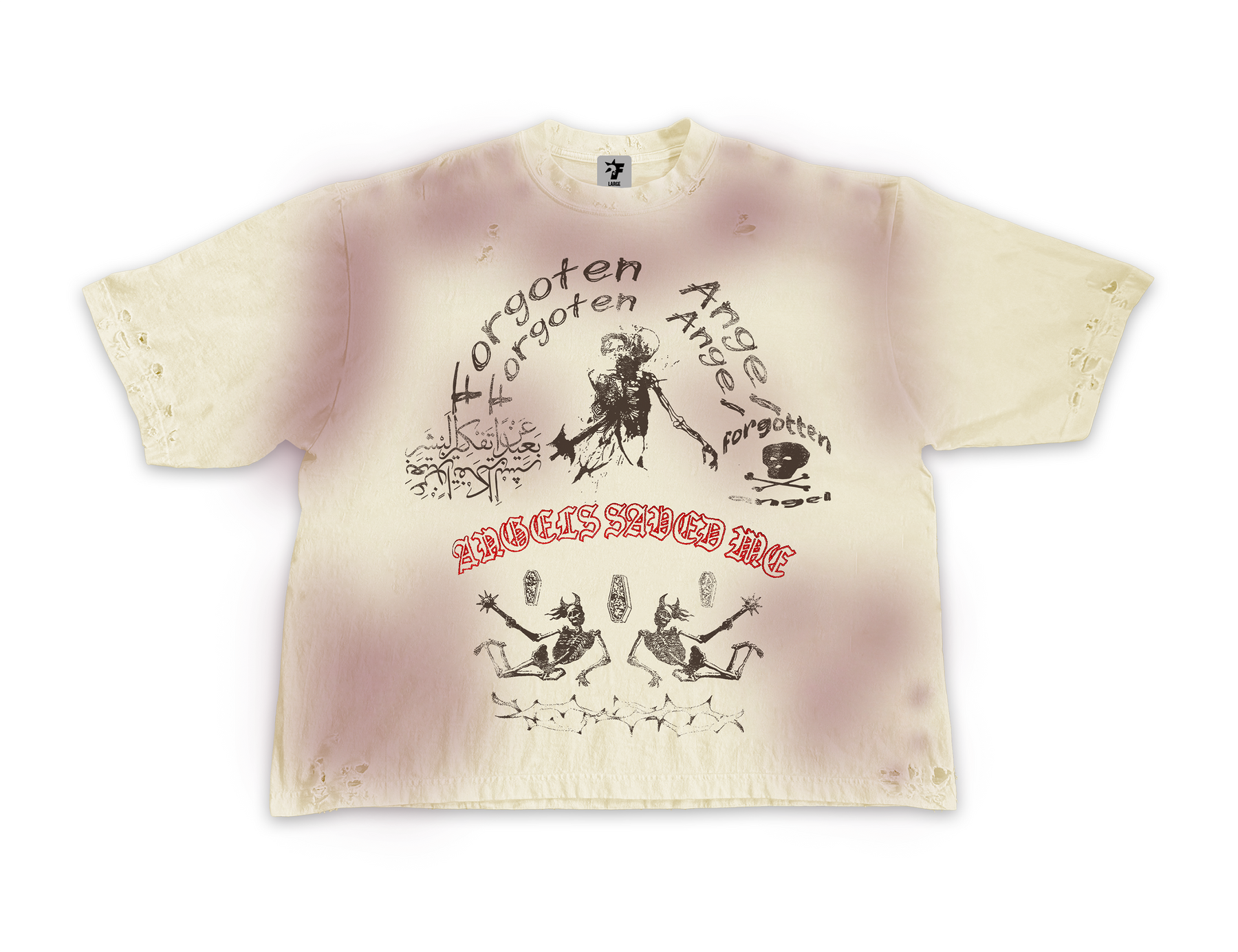 Angels Saved Me Drop Shoulder Tee