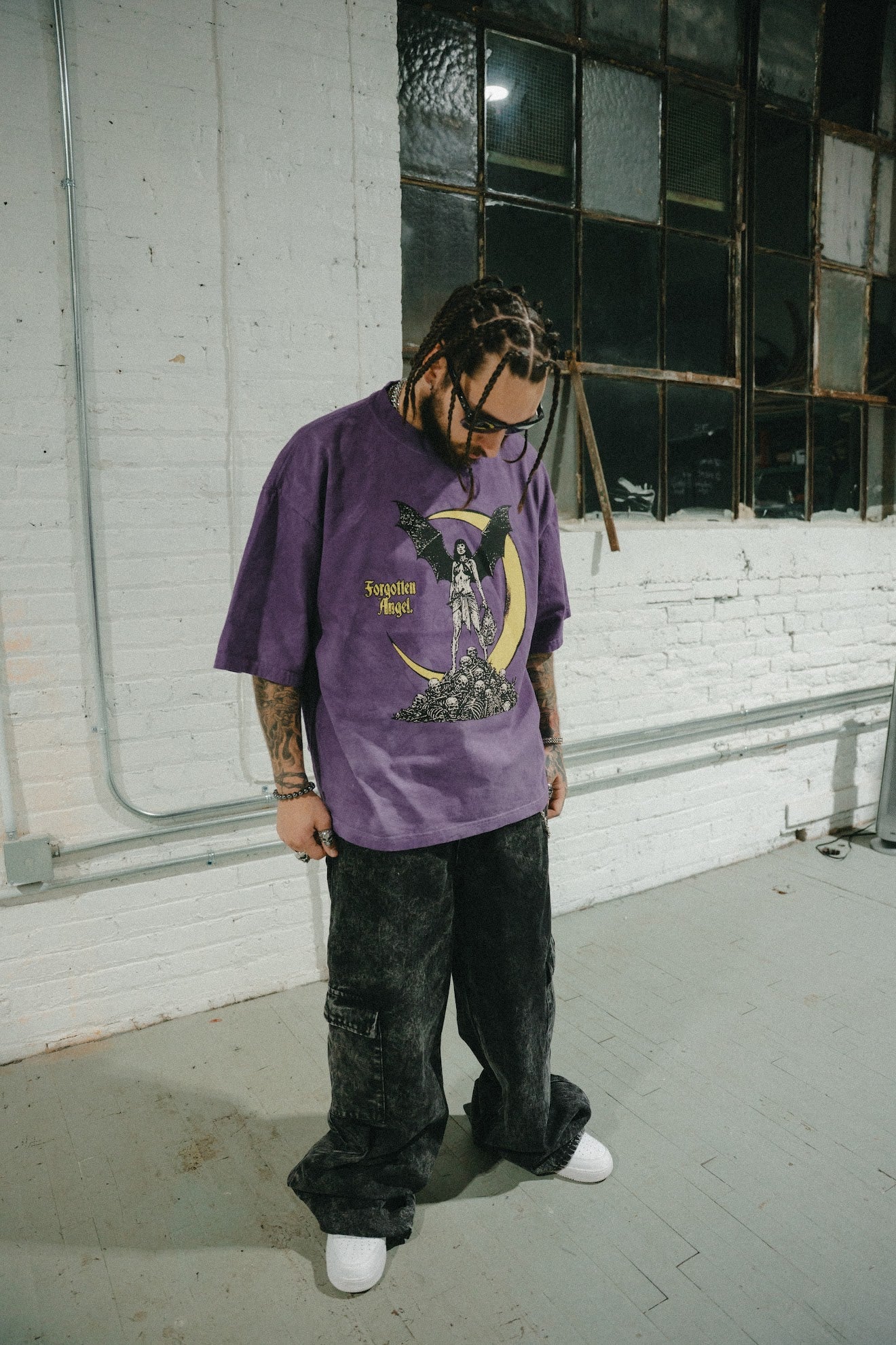 Midnight Monarch Drop Shoulder Tee