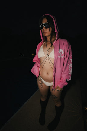 F.A Plastic Pink Zip-Up