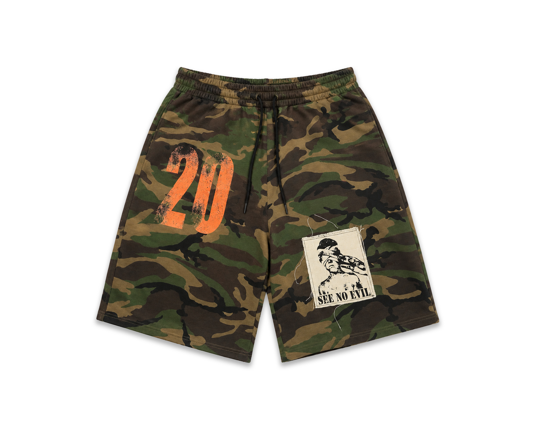 See No Evil Baggy Fleece Shorts